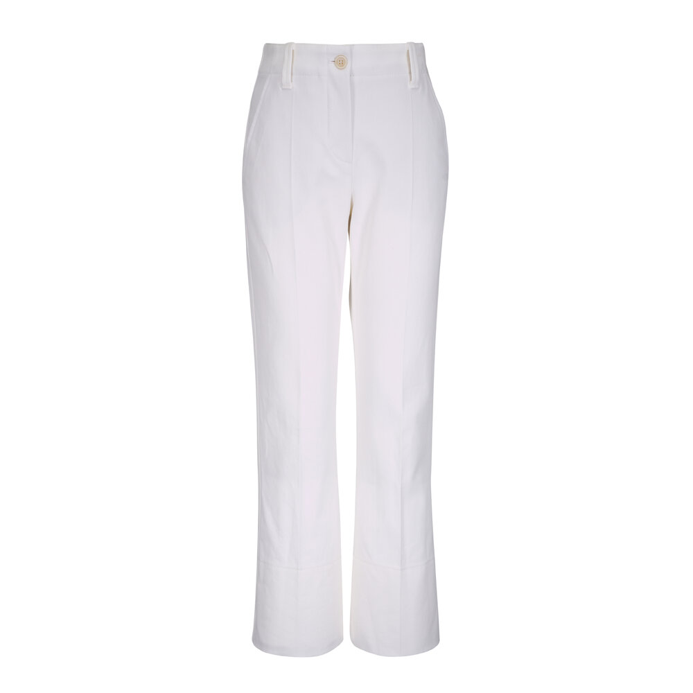 【美品】BRUNELLO CUCINELLI 白タックワイドパンツ コットン42 uploading-1424395.jpg