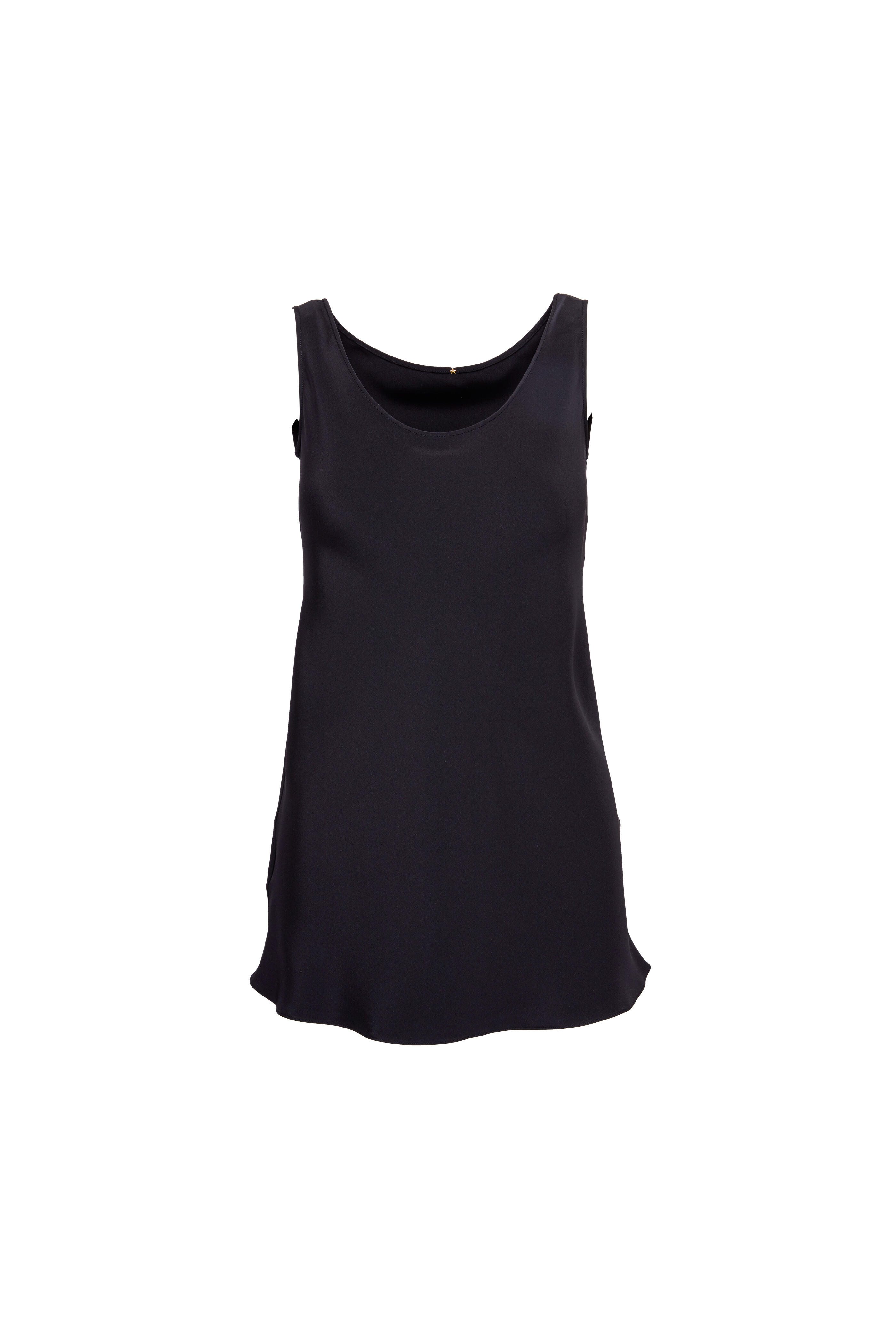 Peter Cohen - Black Silk Bias Cut Tank | Mitchell Stores