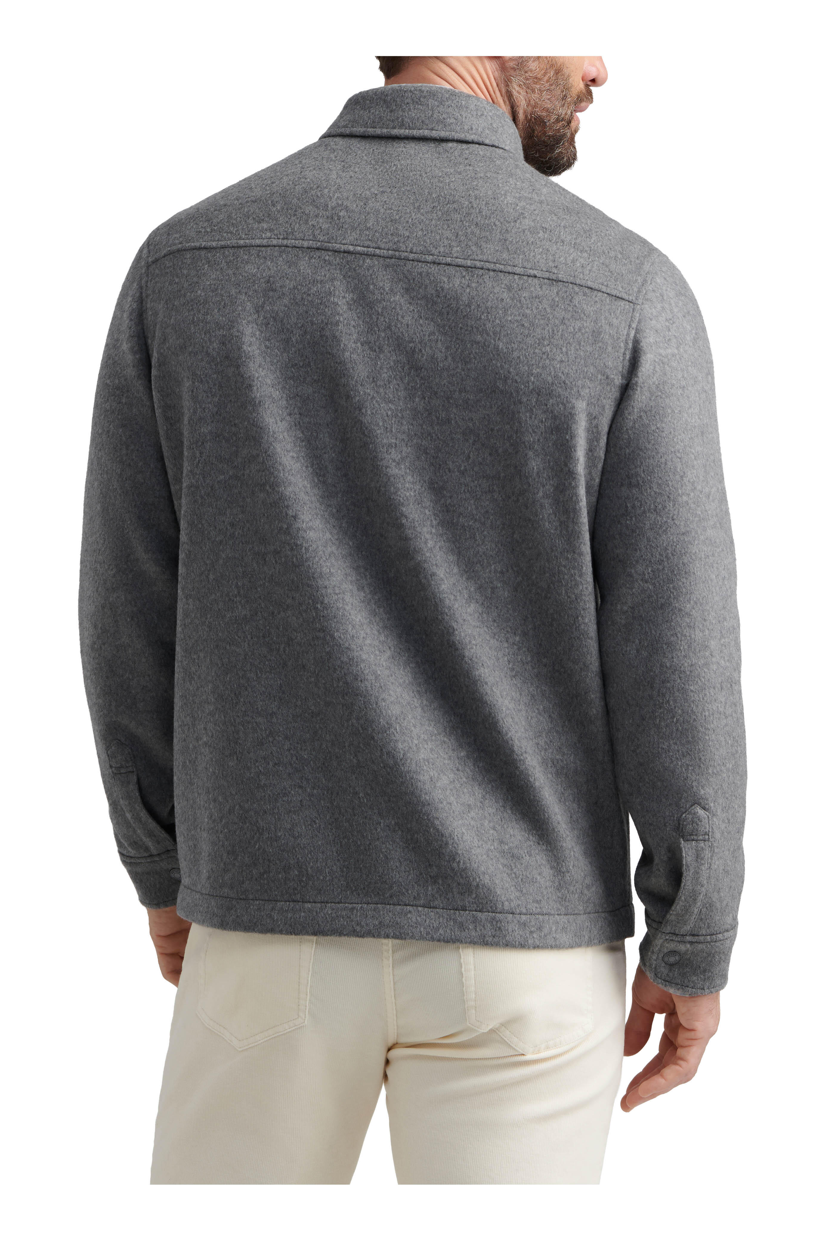 Peter Millar - Crown Flex Oslo Gray Merino Wool Shirt Jacket