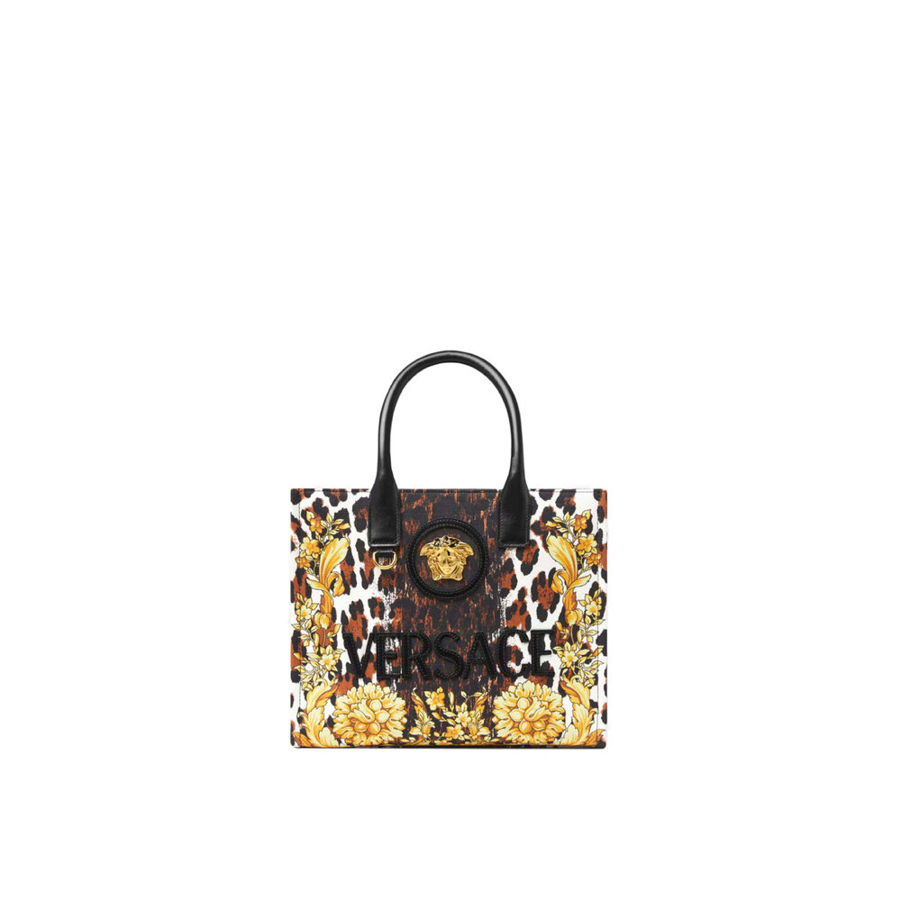 Versace Small Wild Barocco Canvas Tote Bag Mitchell Stores