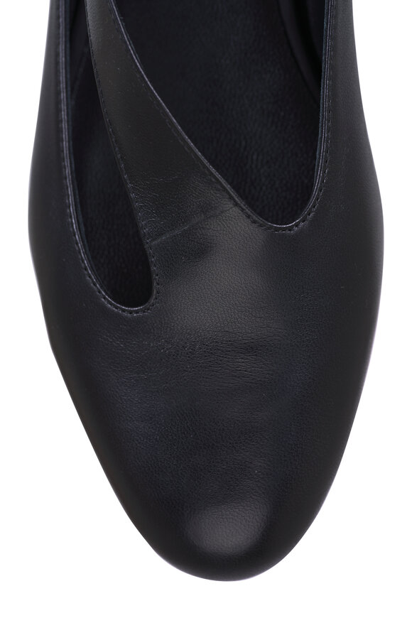 Khaite - Diana Black Leather Flat