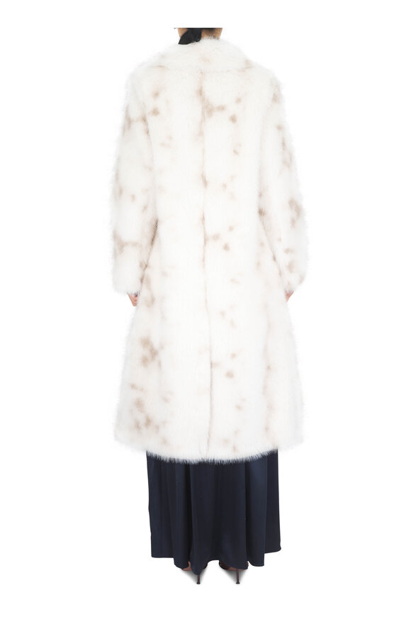 Herno White Faux Trench Coat - view 3