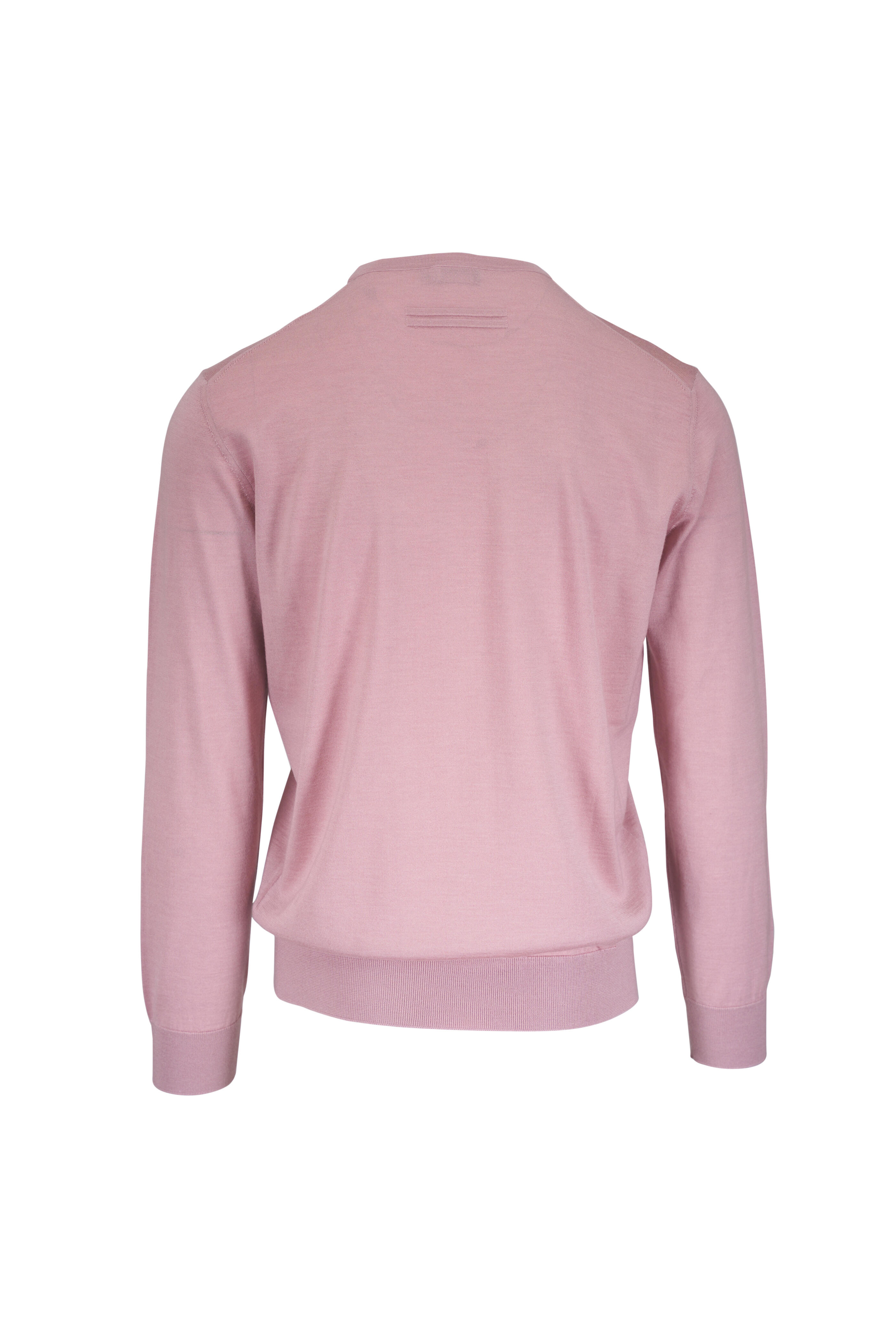 Zegna - Pink Casheta Crewneck Sweater