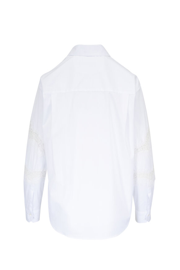 Le Sarte Pettegole White Lace Blouse - view 2