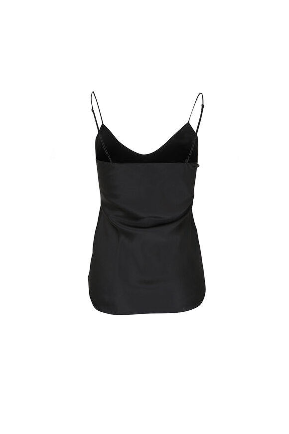 Nili Lotan Isabella Black Silk Cami - view 2