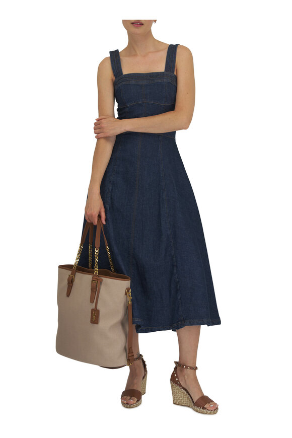 Jonathan Simkhai - Cici Imperial Blue Denim Bustier Dress 