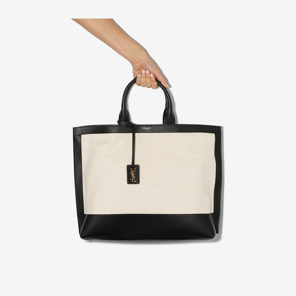 Saint Laurent - Cabas Two-Tone Tote Bag