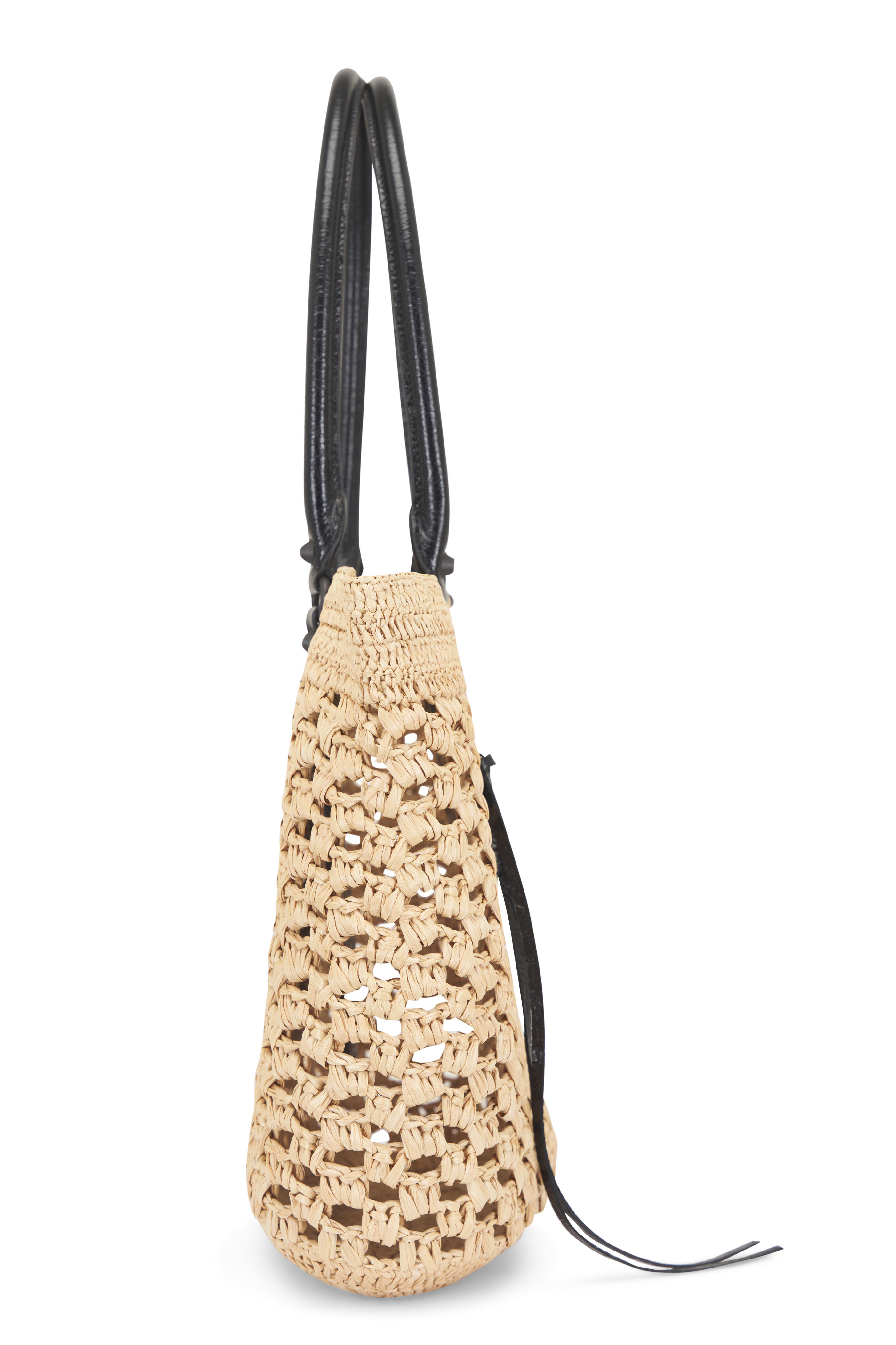 Balenciaga - Medium Le City Basket Natural & Black Shoulder Bag