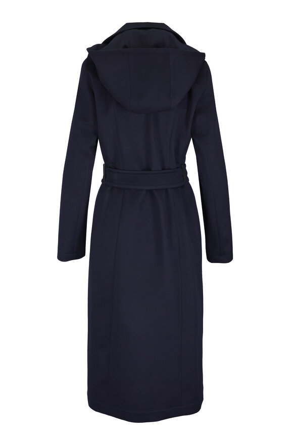 Akris Navy Blue Cashmere Coat - view 2