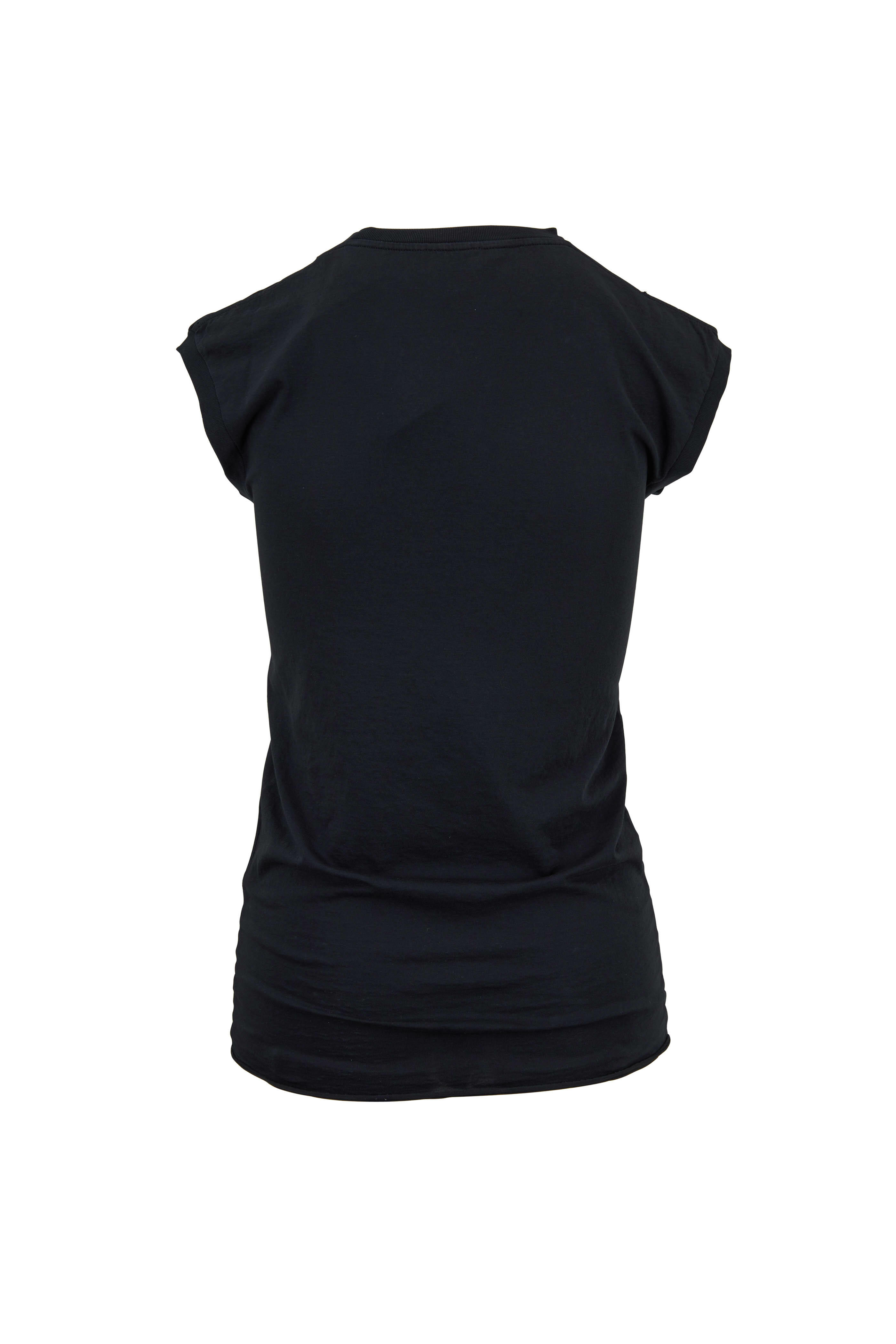 Saint Laurent - Micro Black YSL Disco Print Tank Top