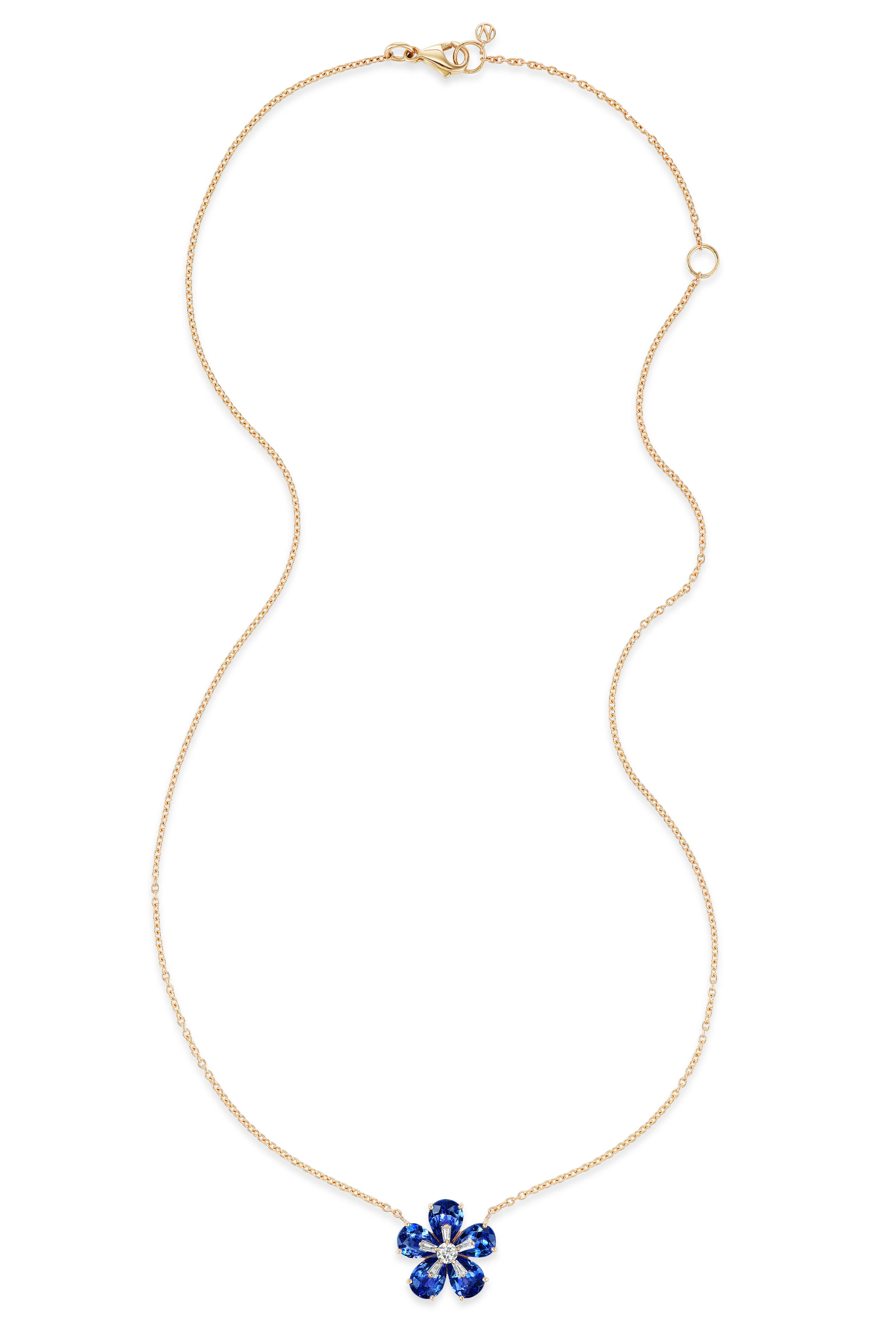 Nam Cho - 18k Yellow Gold Tanzanite & Diamond Necklace