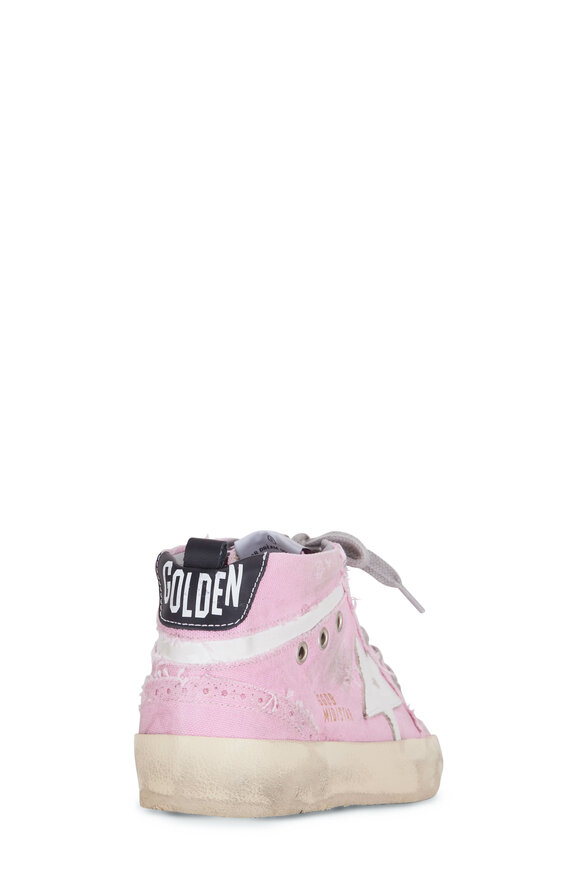 Golden Goose - Midstar Baby Pink & White Star Sneaker