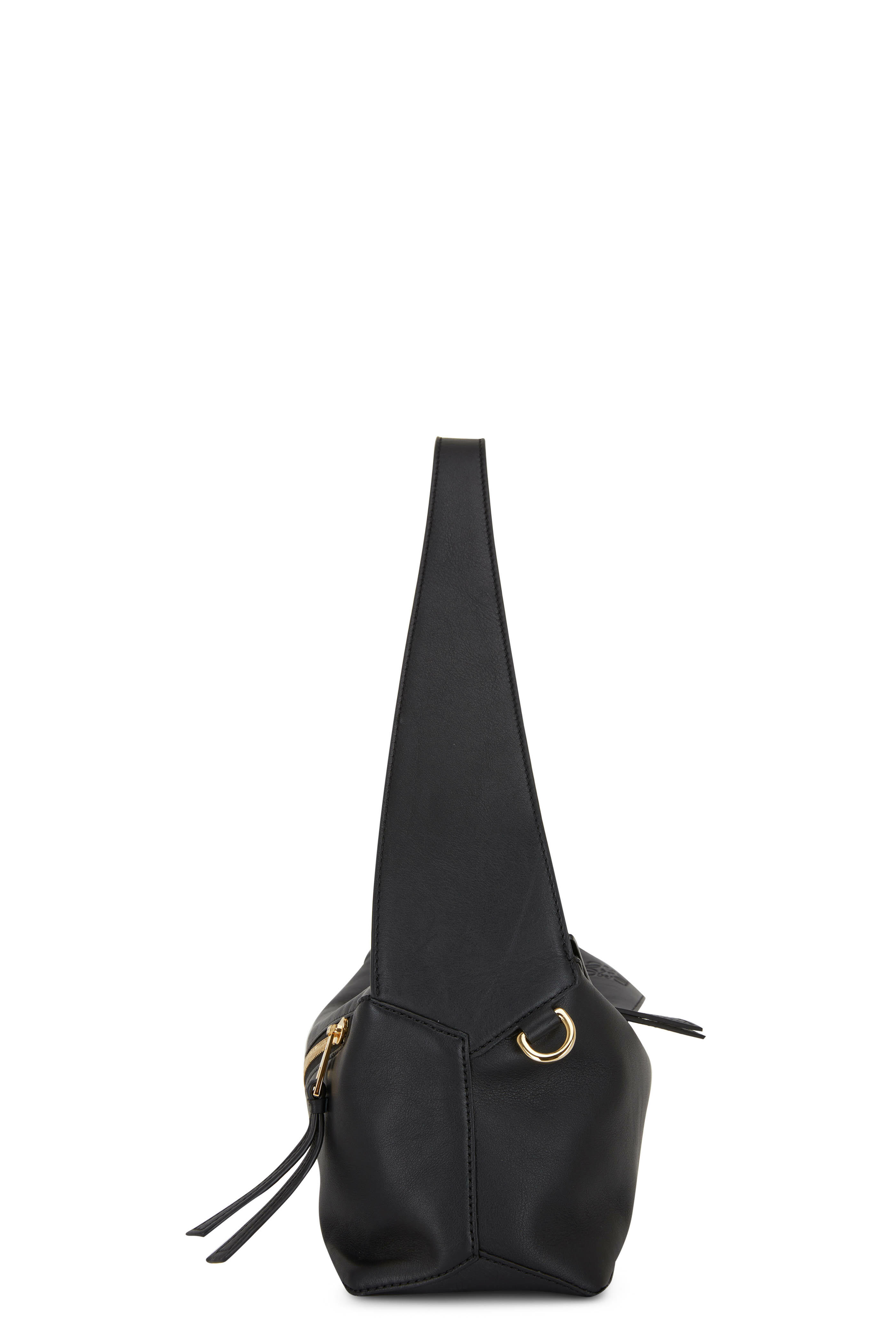 LOEWE Black Smooth Leather Pleasure Hobo Bag【A/付属品有】 Loewe Squeeze Hobo Bag - Black | Editorialist