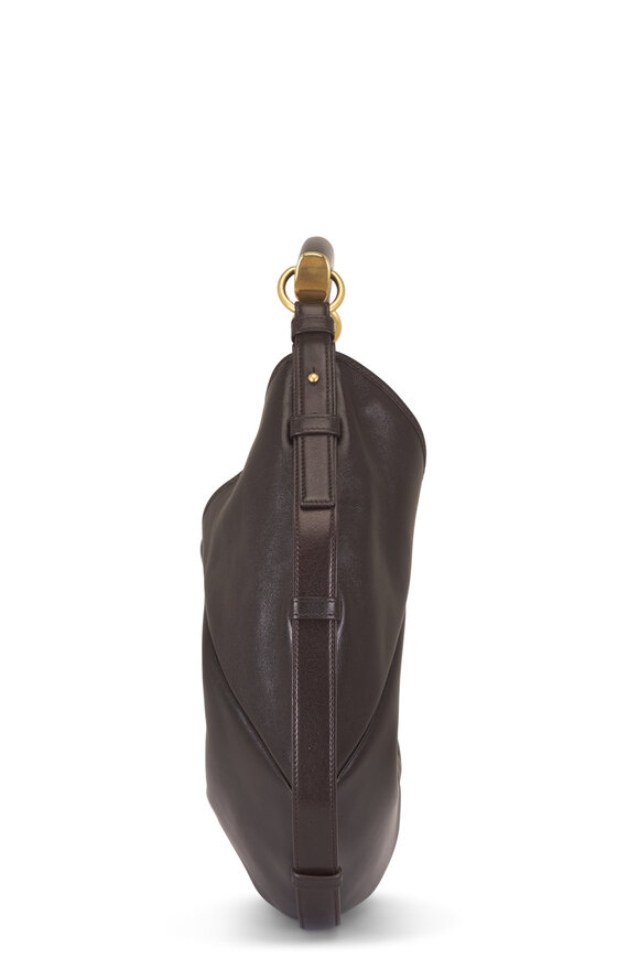 Saint Laurent Medium Mombasa Santal Leather Hobo - view 5