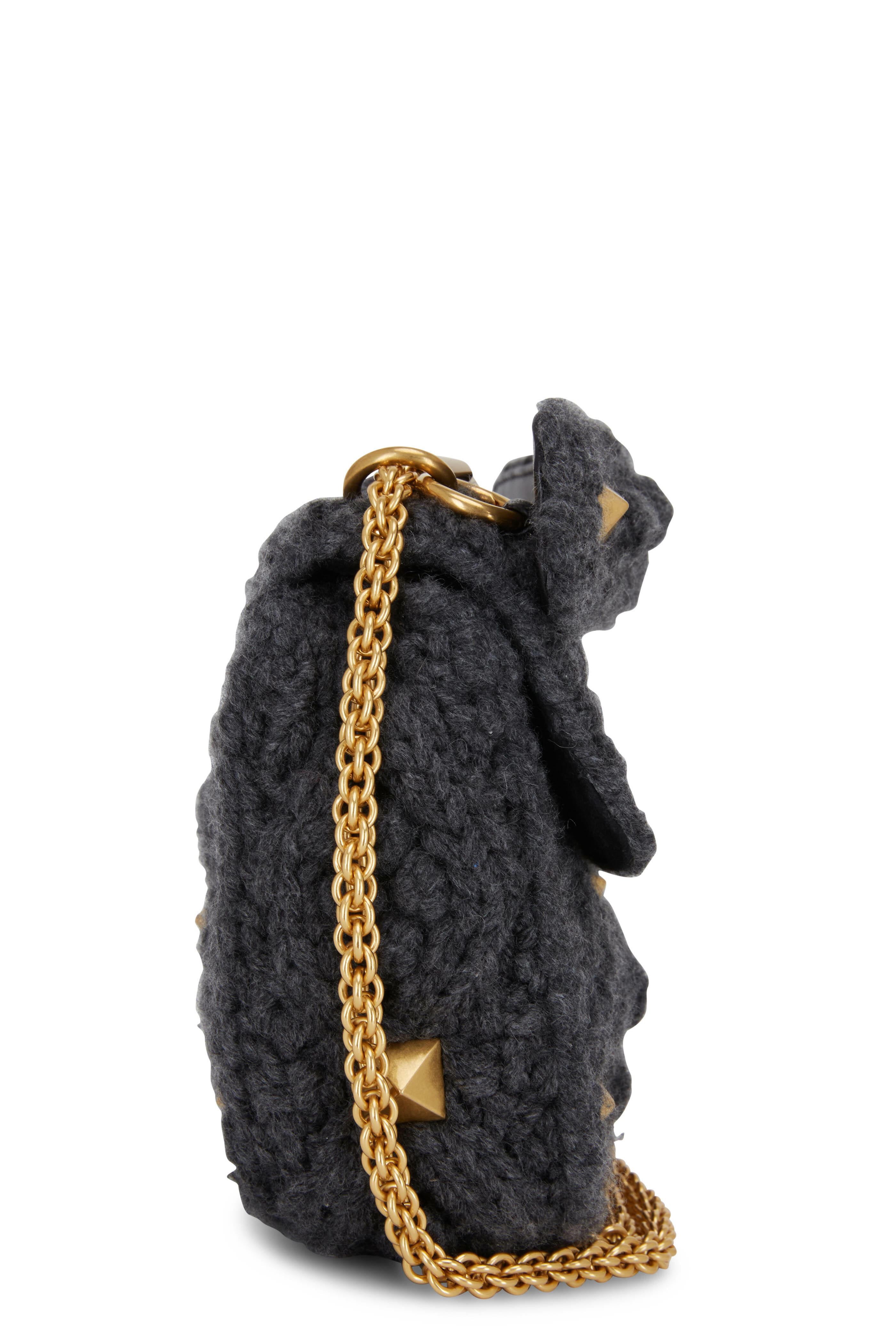 Dolce & Gabbana My Heart Crochet Bag in Black