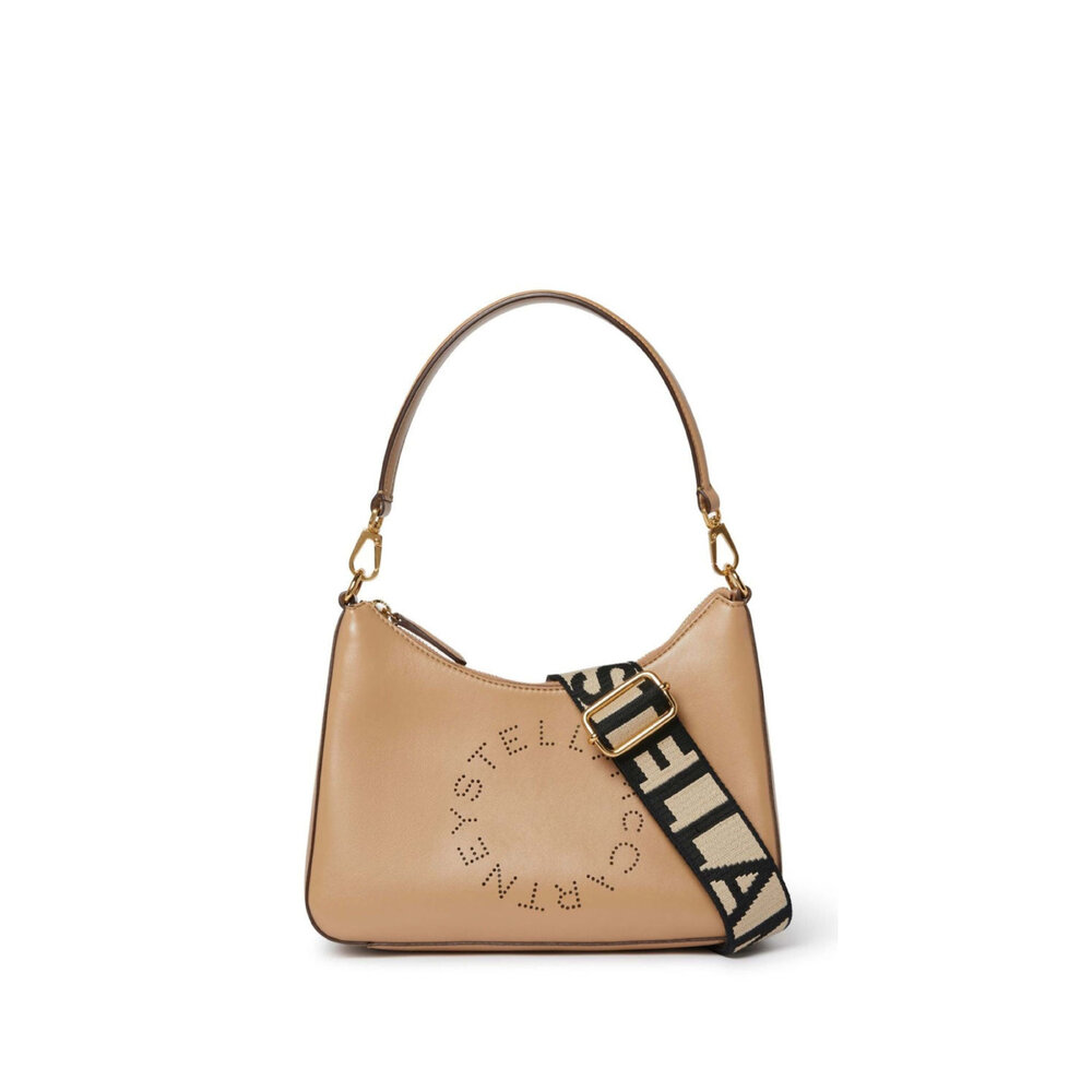 Stella McCartney - Small Logo Shoulder Bag in Sand