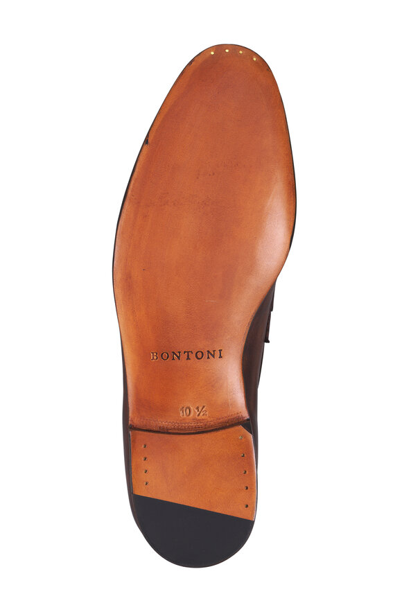 Bontoni Principe Rivolta Medium Brown Leather Loafer - view 4