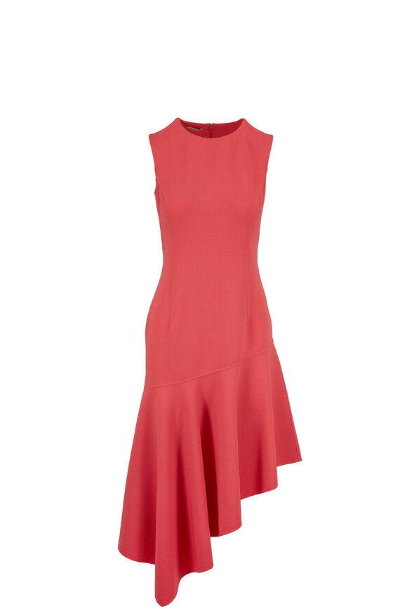 Michael Kors Collection - Rosewood Double-Faced Wool Sleeveless Dress 