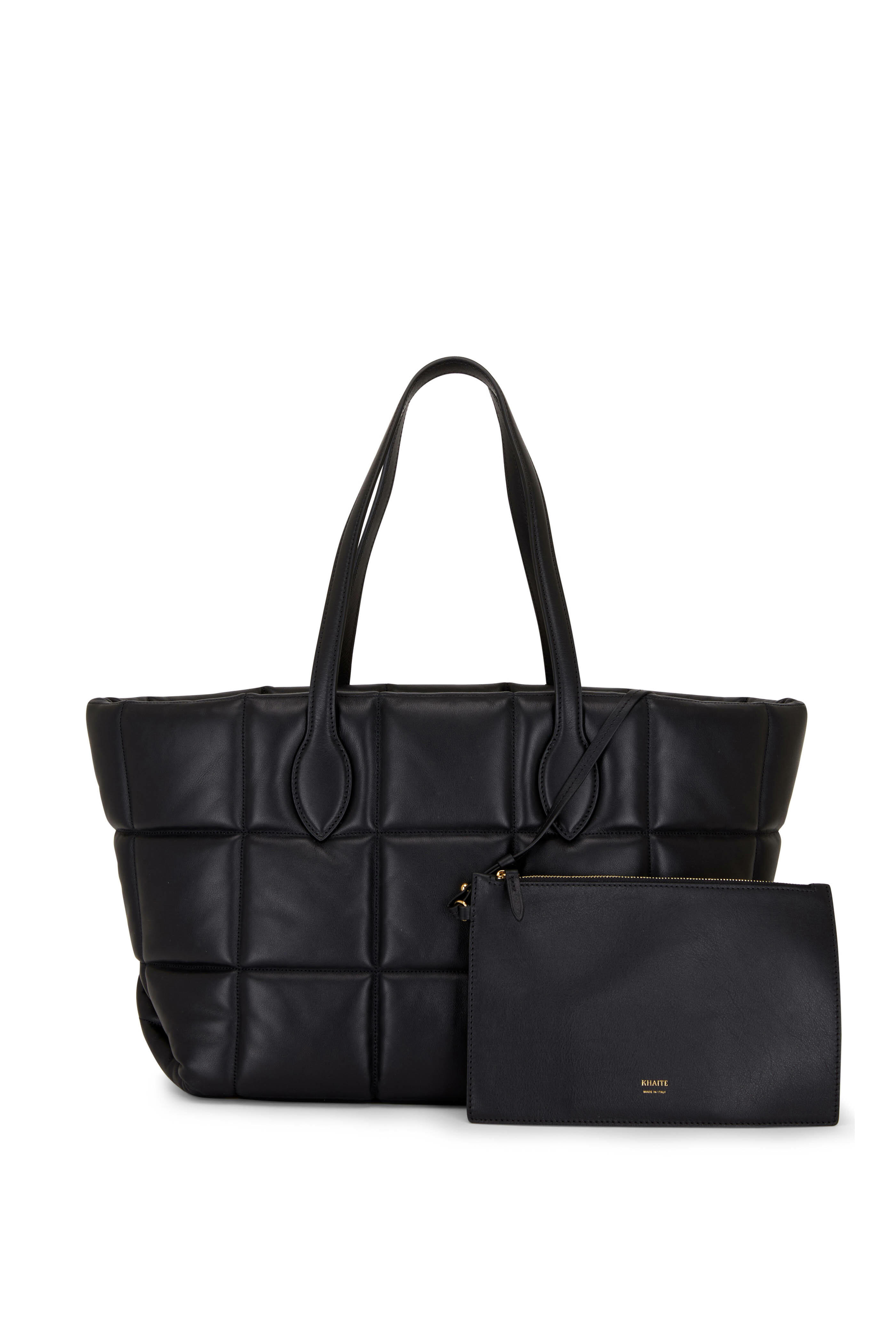 Khaite - Florence Black Quilted Leather Tote