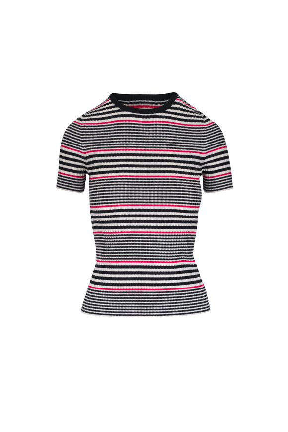 トップス Beck and call  vector mosaic knit polo Mosaic crochet-knit polo-collar cardigan | Le 31 | | Simons