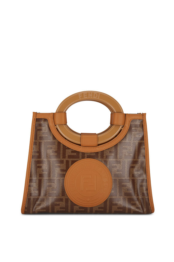 Fendi - Runaway Glazed Logo Canvas Tote 