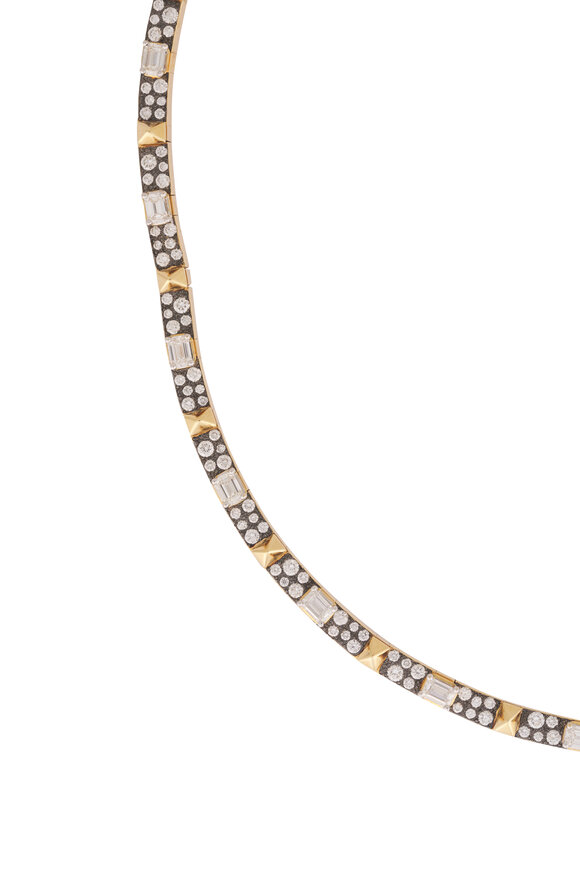 Mariani 18k Yellow Gold Roma Diamond Choker - view 2