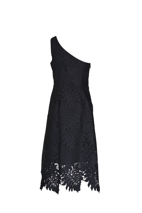 Sachin + Babi - Marzia Black Palm Leaf Lace Dress