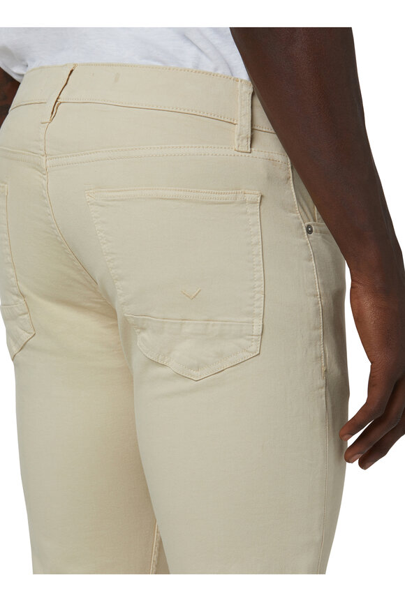 Hudson - Blake Light Beige Slim Straight Jean