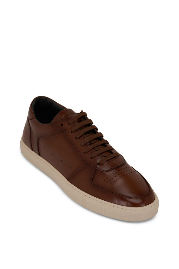 To Boot New York Barbera Brown Leather Sneaker 