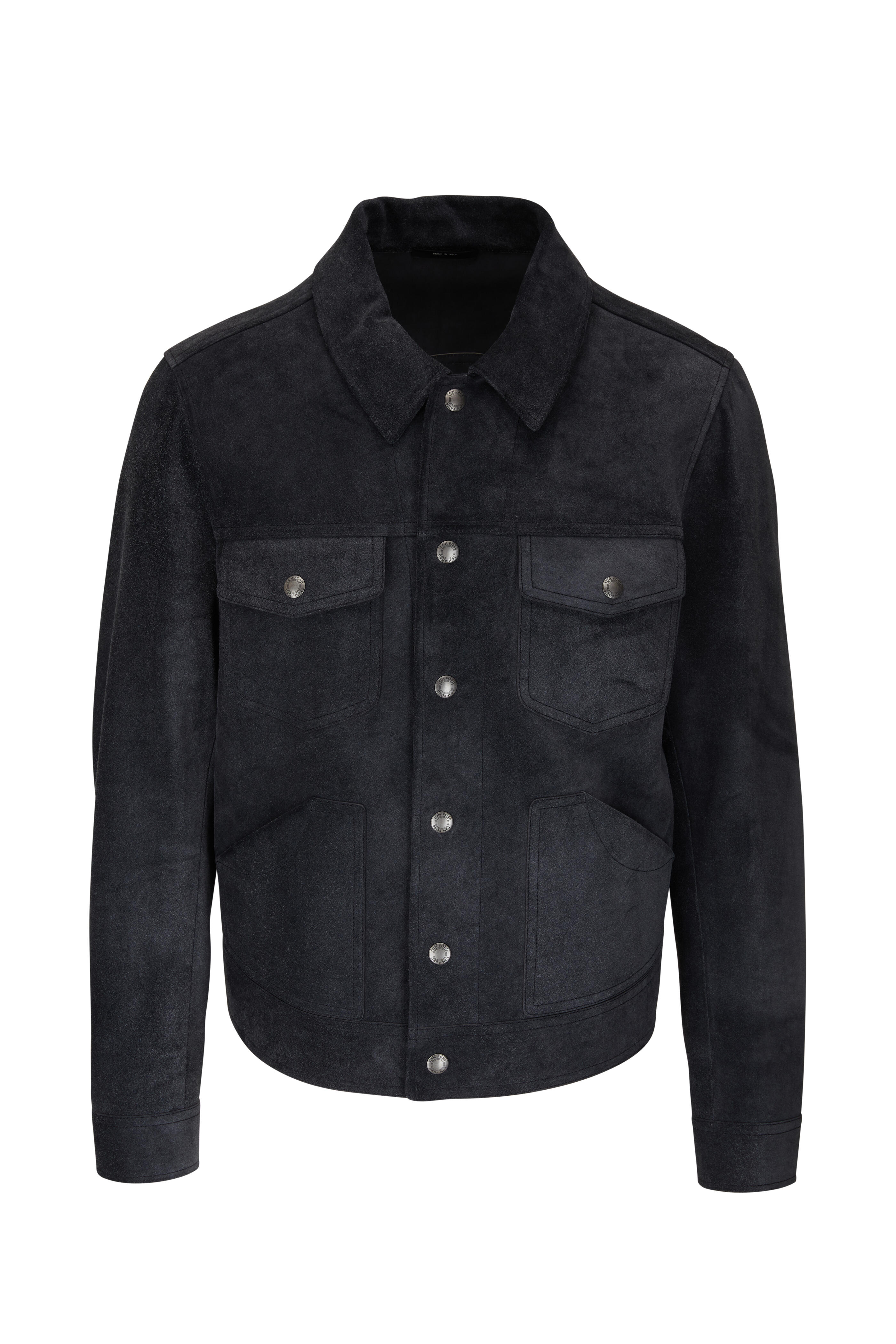 Tom Ford - Charcoal Brushed Suede Jacket | Mitchell Stores