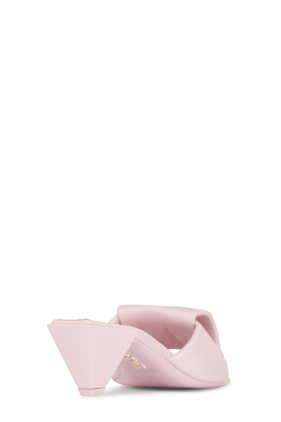 Loewe Origami Crystal Pink Slide Sandal, 45mm - view 4