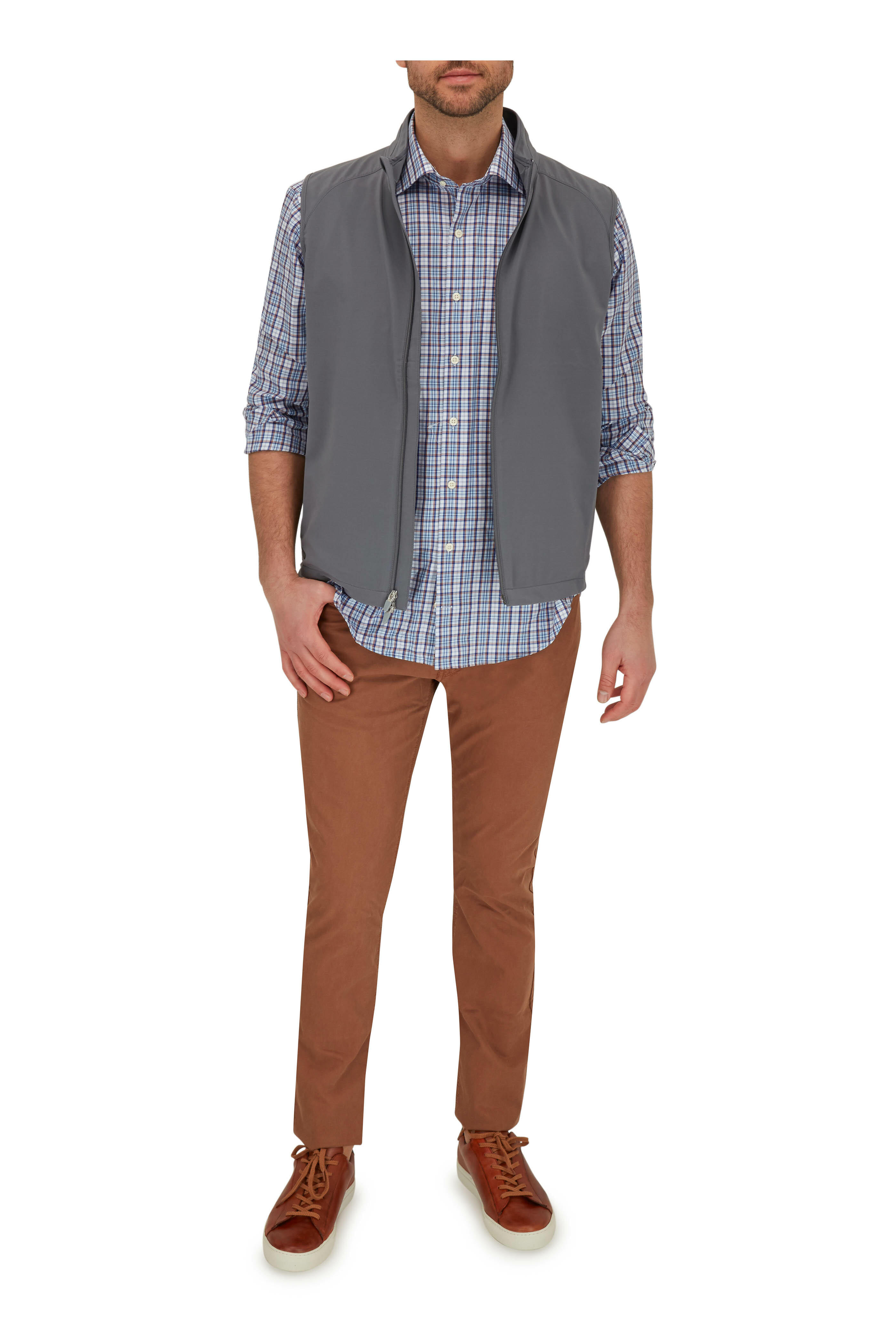 Peter Millar - Crown Iron Zephyr Stretch Front Zip Vest