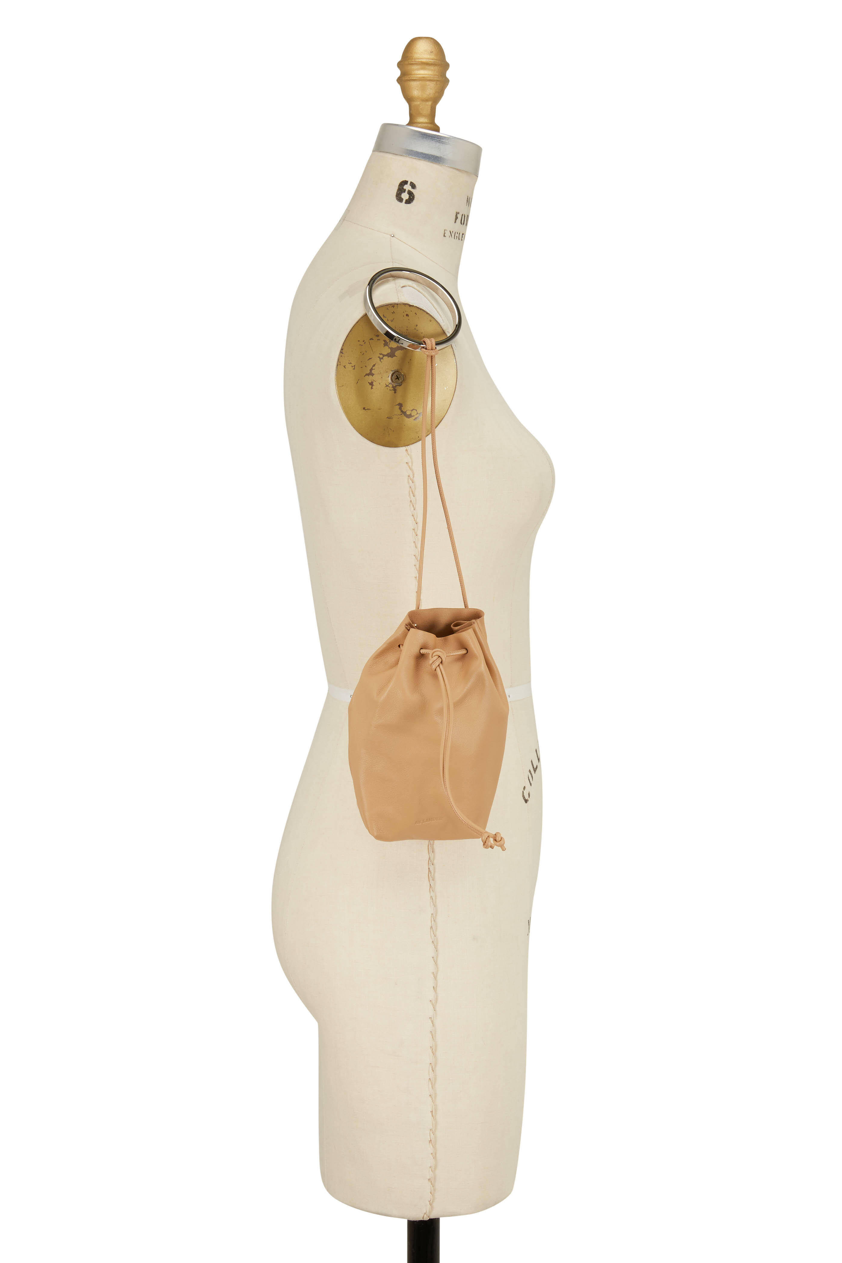 Jil Sander - Sand Leather Bracelet Handle Mini Bucket Bag
