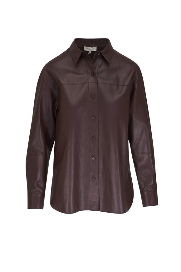 Lafayette 148 New York - Copper Nappa Leather Shirt Jacket