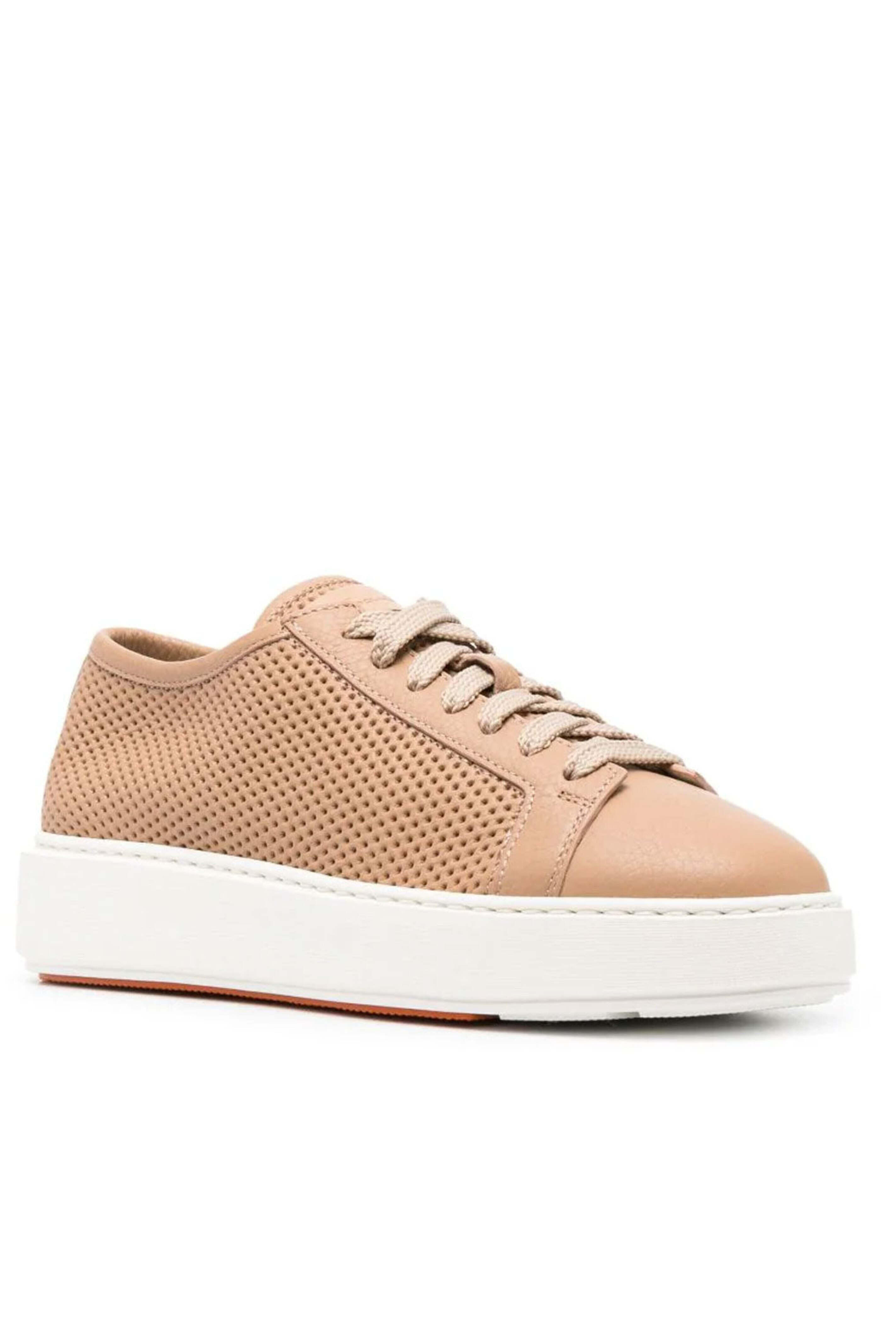 Santoni - Perforated Sneaker in Eame