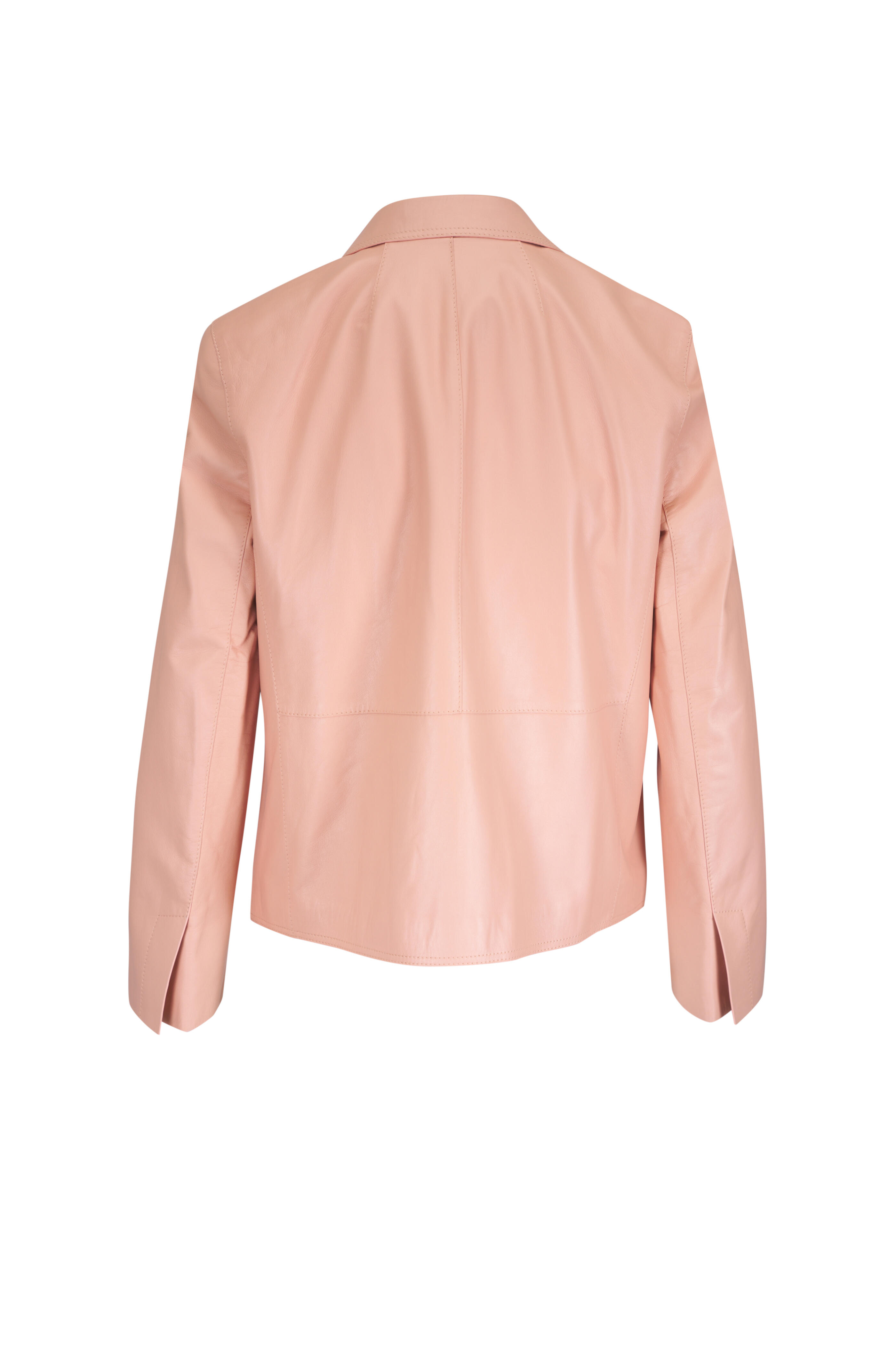 Lafayette 148 New York - Shell Leather Cropped Boyfriend Jacket Lafayette 148 New York - Shell Leather Cropped Boyfriend Jacket
