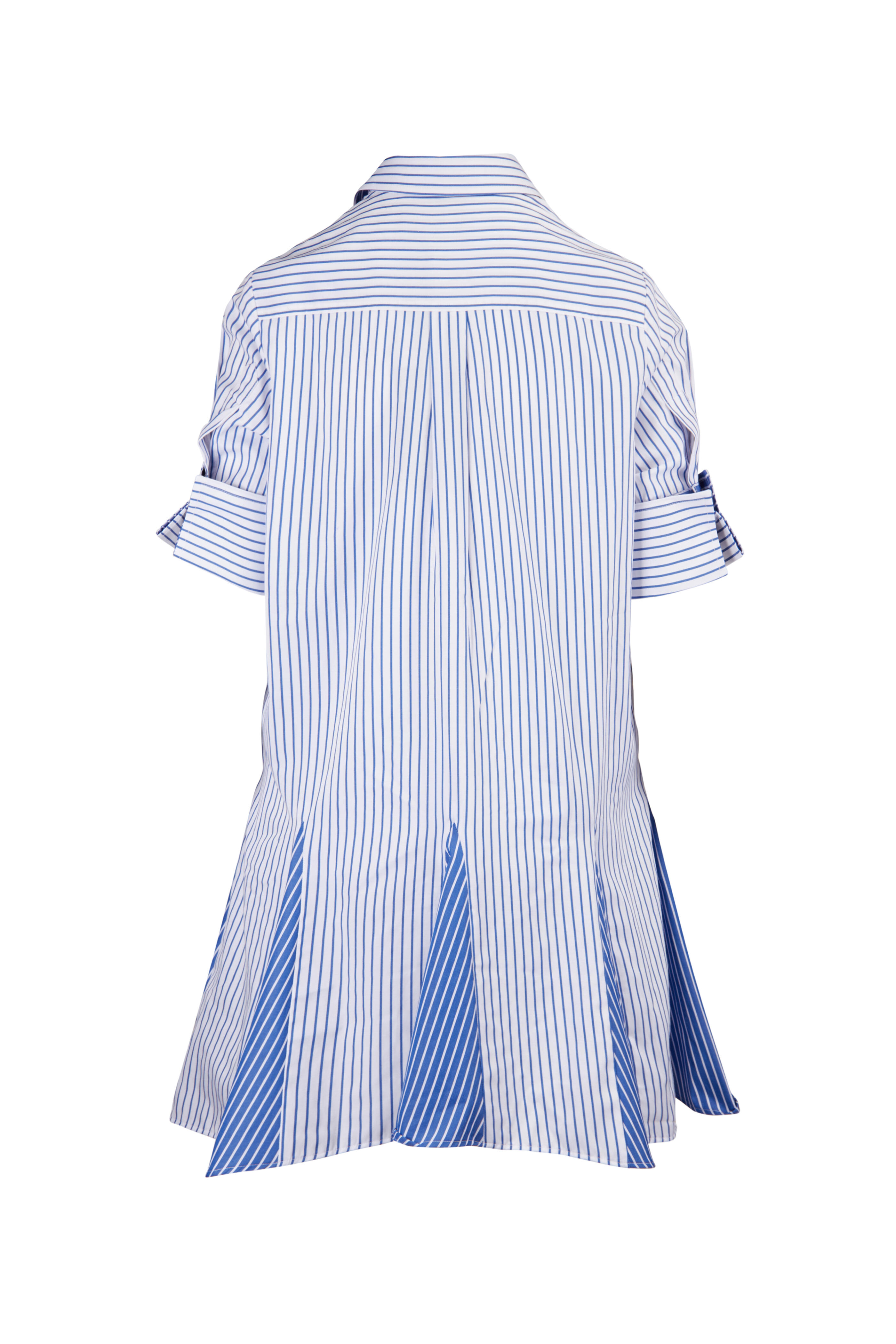 Theo The Label - Echo Mix Blue Stripe Shirtdress - view 2