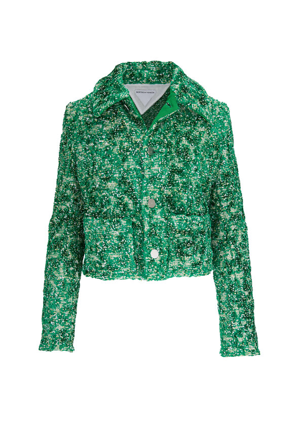 Bottega Veneta - Green Abstract Chenille Jacket