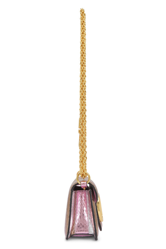 Valentino Garavani Small Loco Metallic Stripe Shoulder Bag - view 4