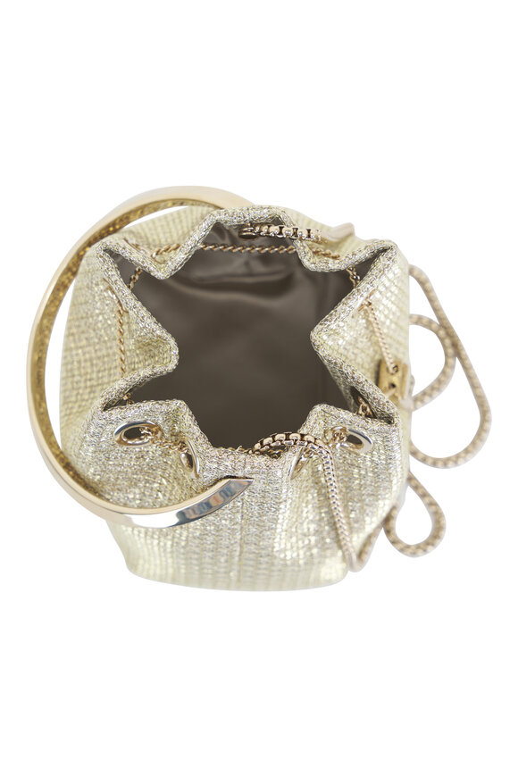 Jimmy Choo - Bonbon Champagne Lurex Bucket Bag