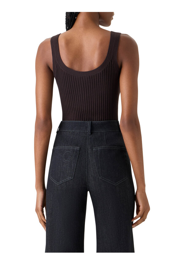 Akris Punto Mocca Ribbed Knit Tank - view 3