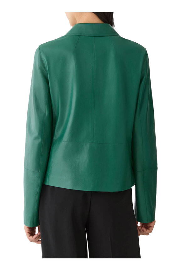 Lafayette 148 New York Grass Leather Three Pocket Jacket - view 3