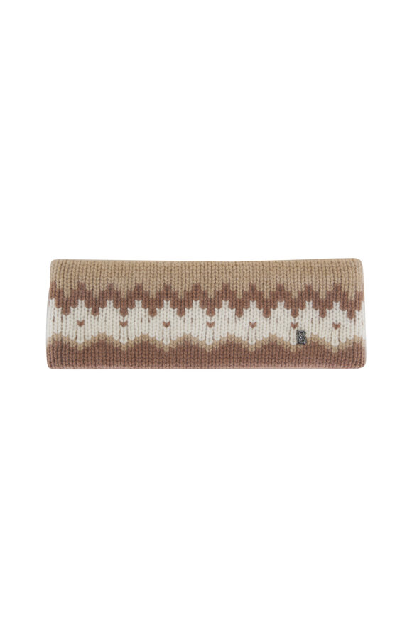 Bogner - Loca Camel & Off-White Cashmere Headband