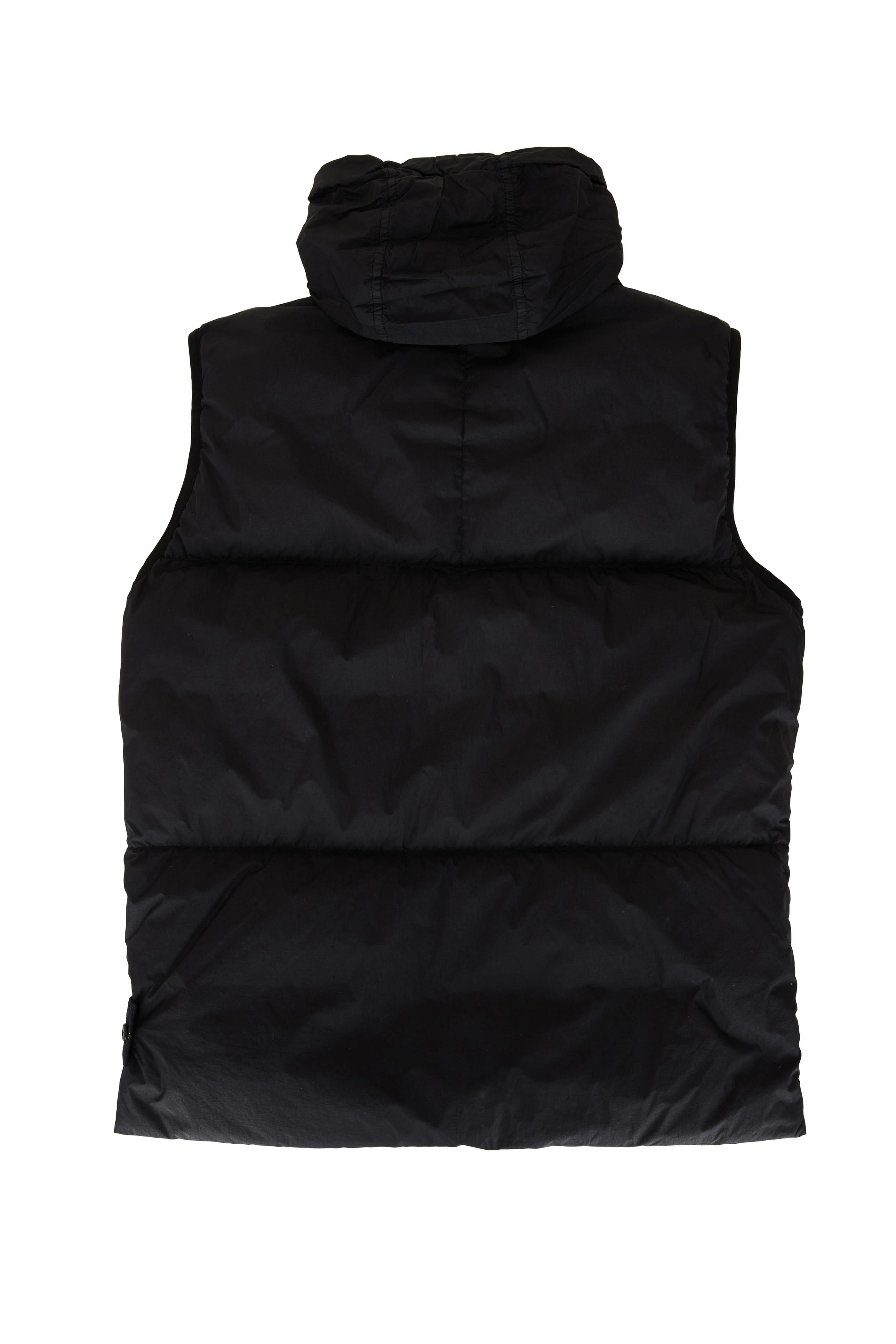 Stone Island - Black Garment Dyed Down Puffer Vest