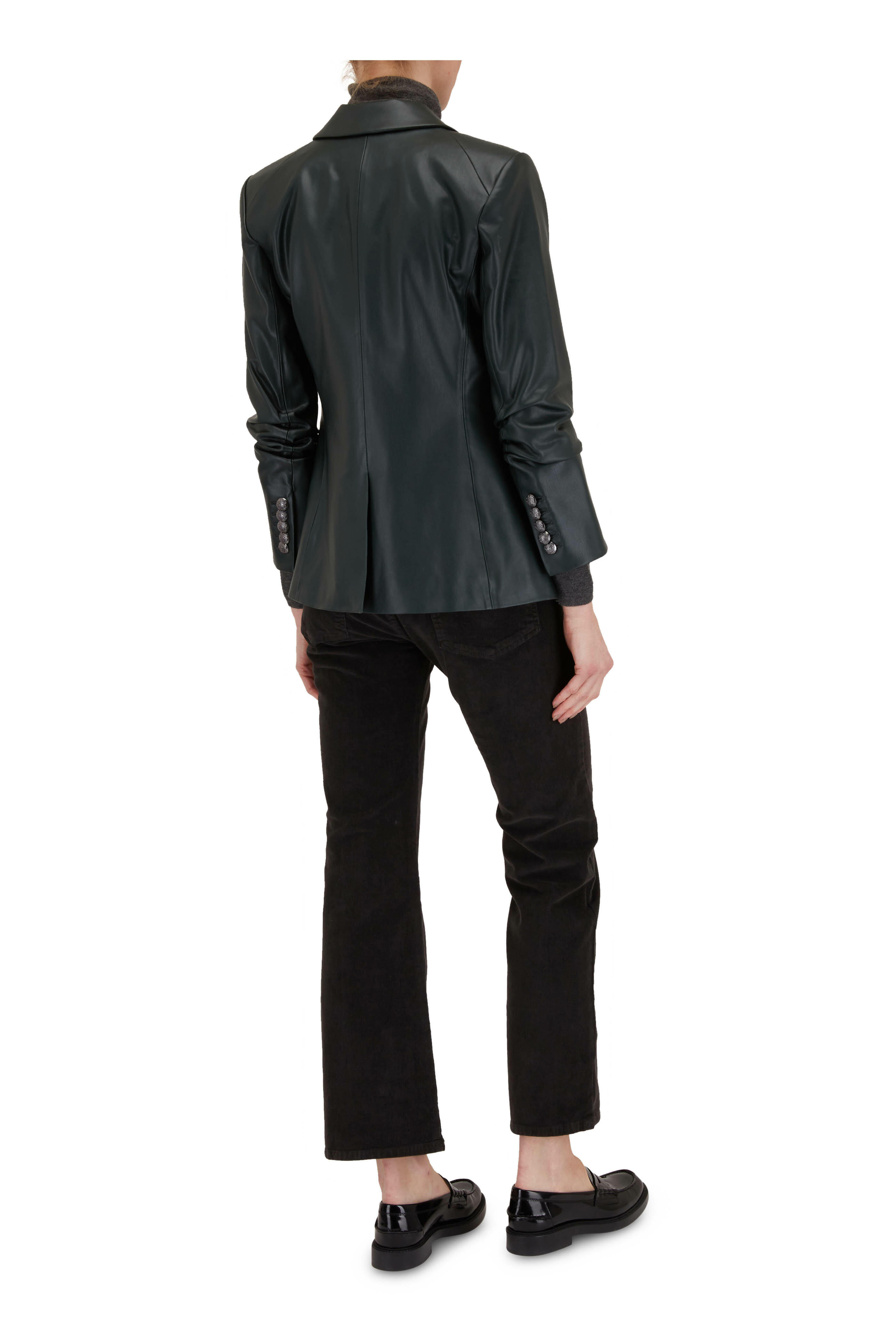 Nili Lotan - Charcoal Gray Corduroy Bootcut Pant