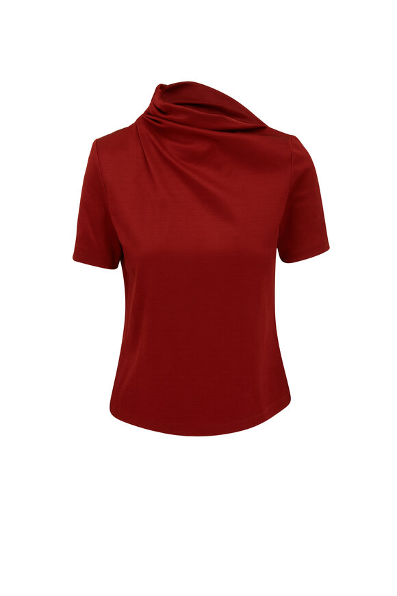 KZ_K Studio - Nuage Brick Technical Knit Blouse 