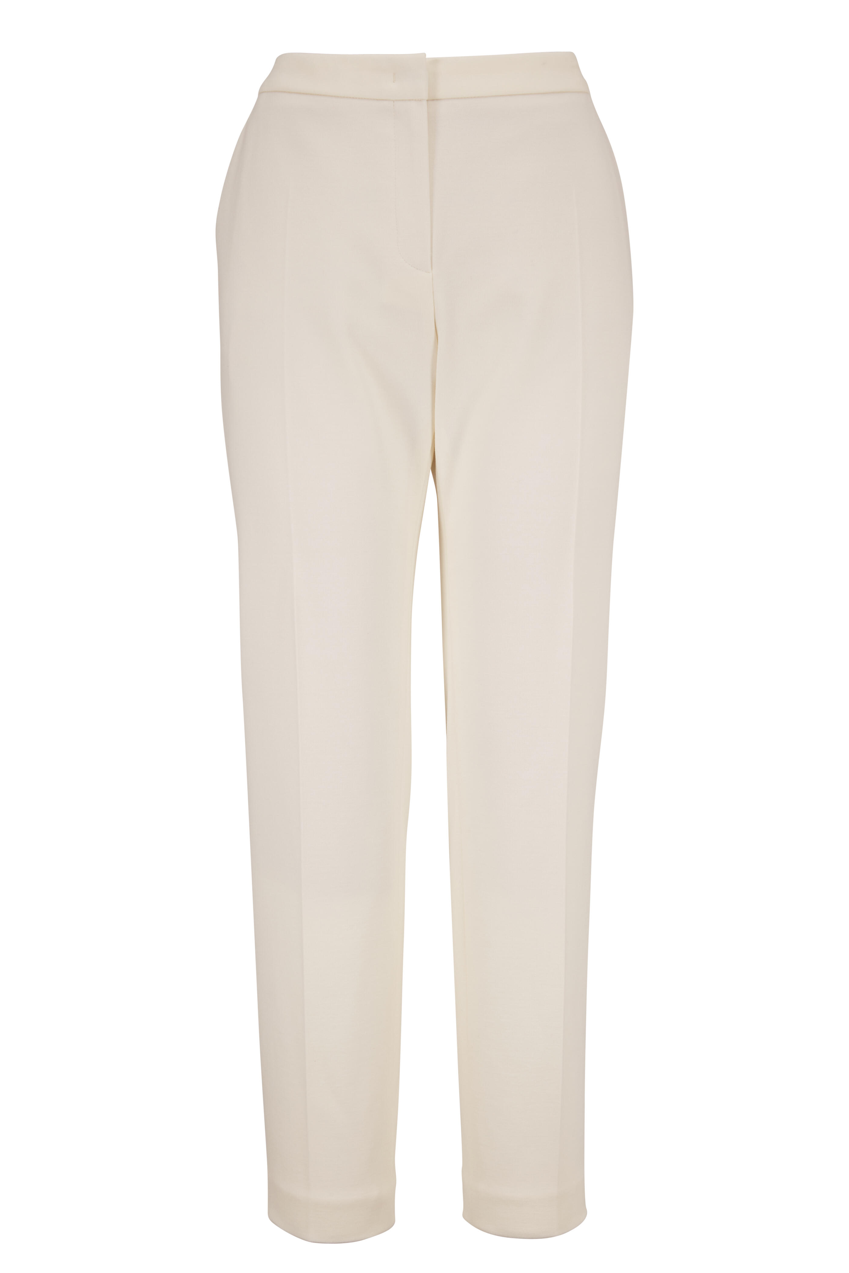 Escada - Talass Off-White Jersey Crop Pant