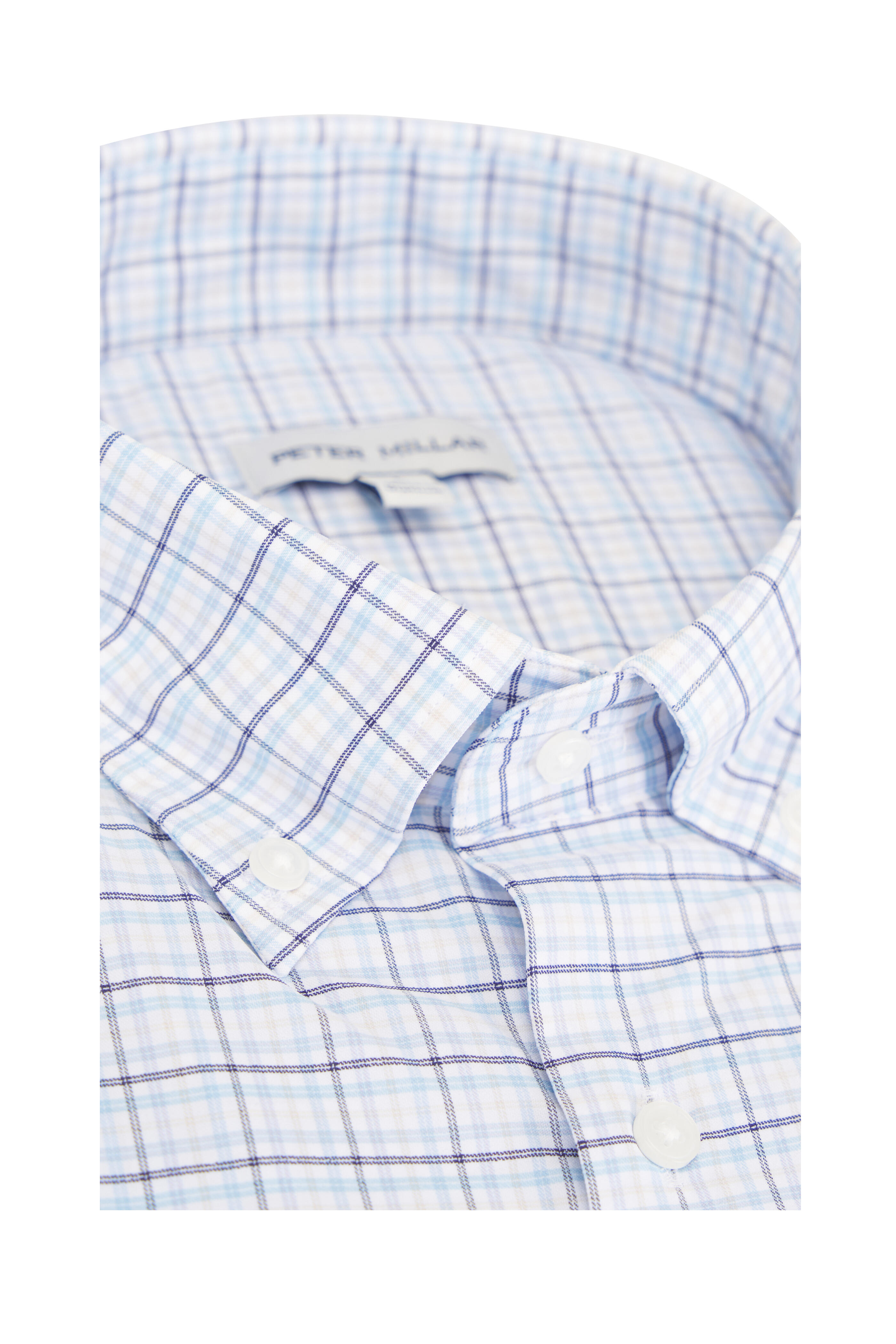Peter Millar - Casey Cottage Blue Performance Twill Sport Shirt