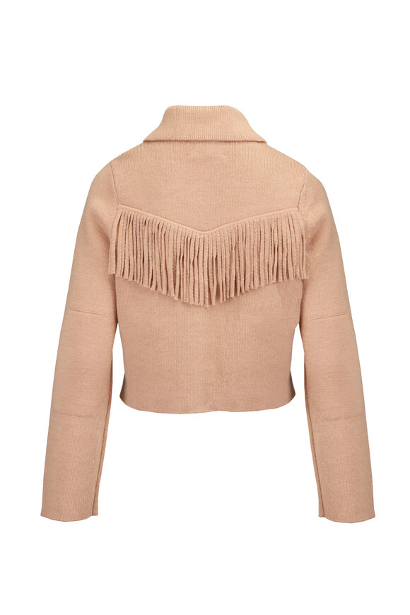 Cara Cara Olympia Camel Wool Fringe Jacket - view 2
