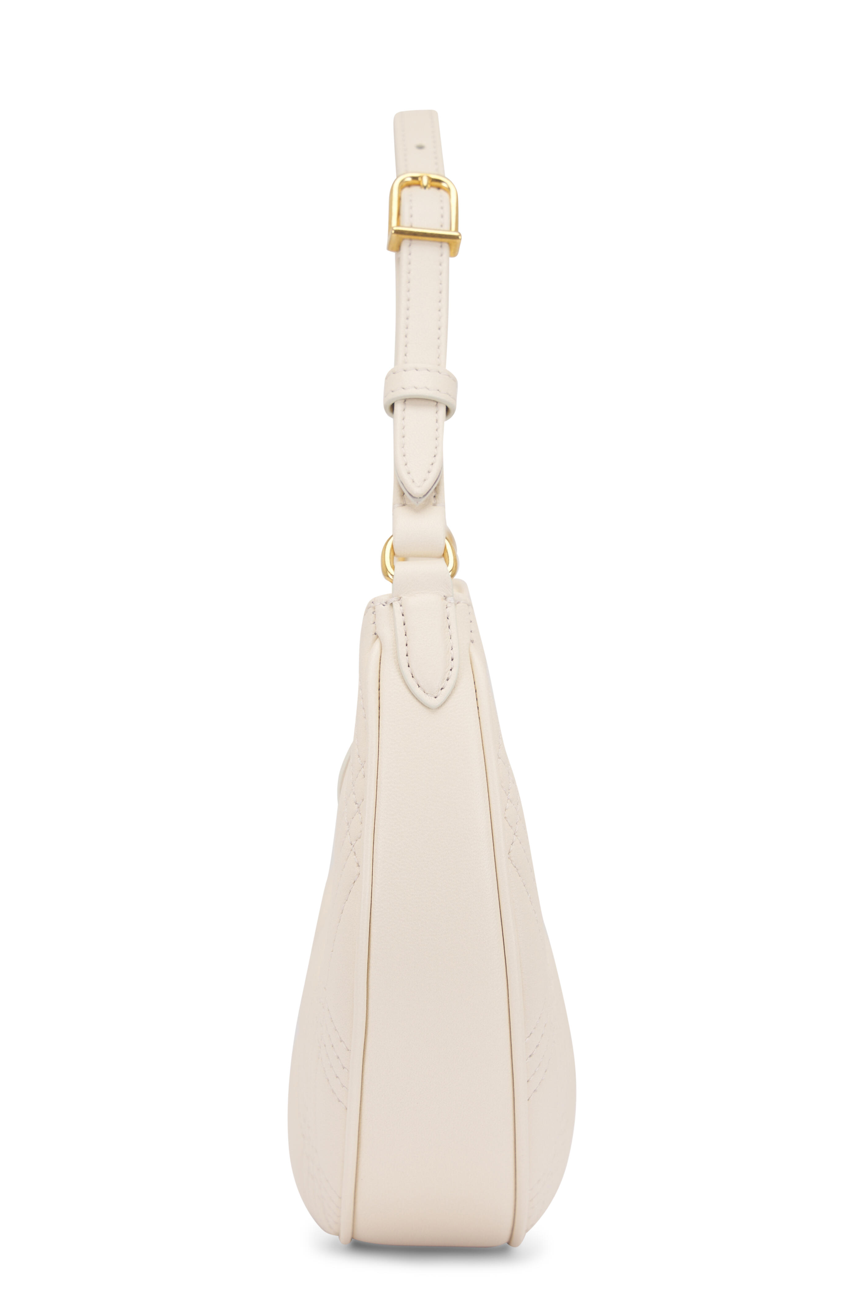 Valentino Garavani - Mini Quiltie 67 Butter White Hobo